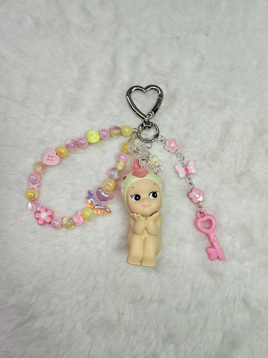 Sonny Angel bag charm – Cherry Blossom Parrot