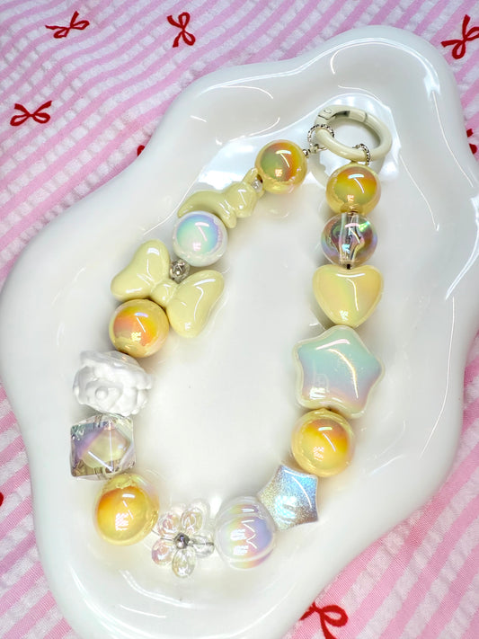 Chonky yellow bag charm