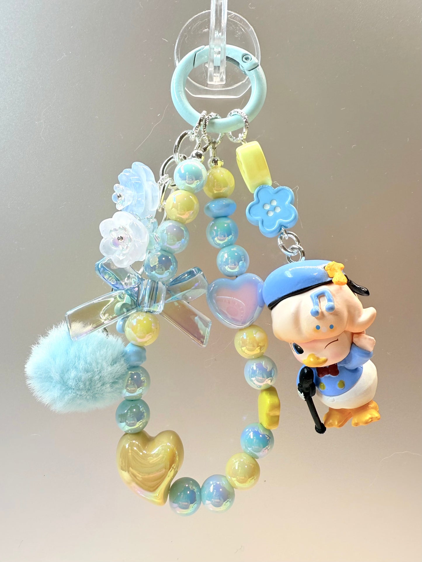 Popmart Dimoo Donald Duck beanie dangle bag charm