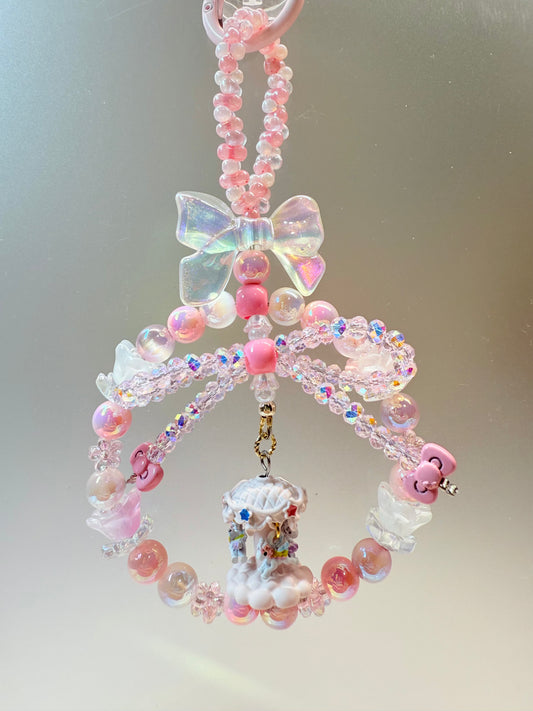 Fairytale Carousel mini hanger bag charm