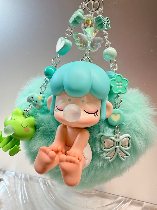 Baby Nanci bag charm – Teal