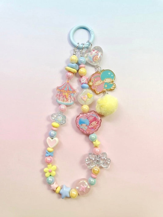 Little Twin Stars dainty charm strap