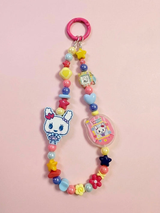Tamagotchi phone charm strap