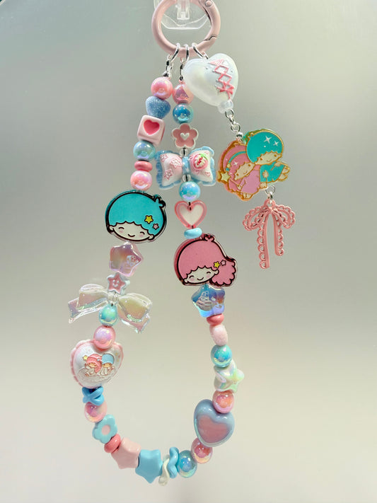 Little Twin Stars dainty charm strap