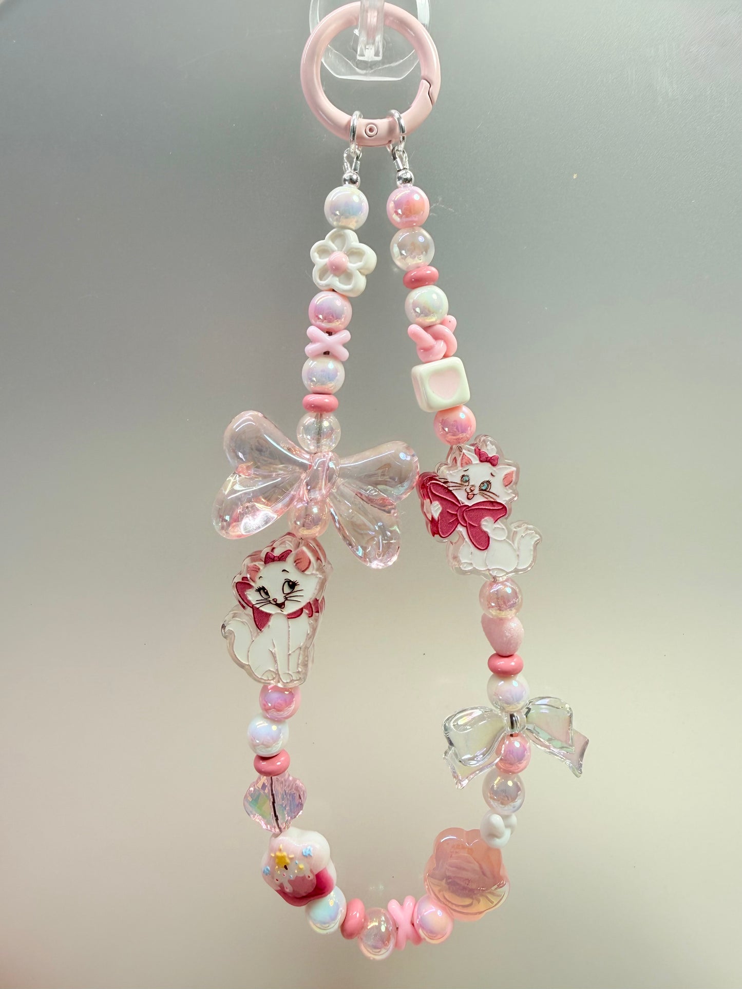 Marie cat pink dainty strap