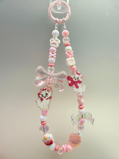 Marie cat pink dainty strap