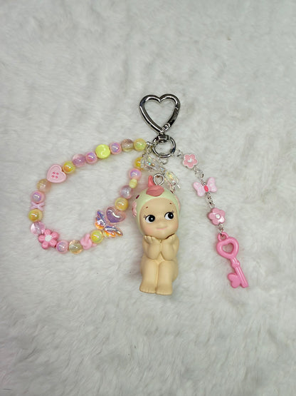 Sonny Angel bag charm – Cherry Blossom Parrot