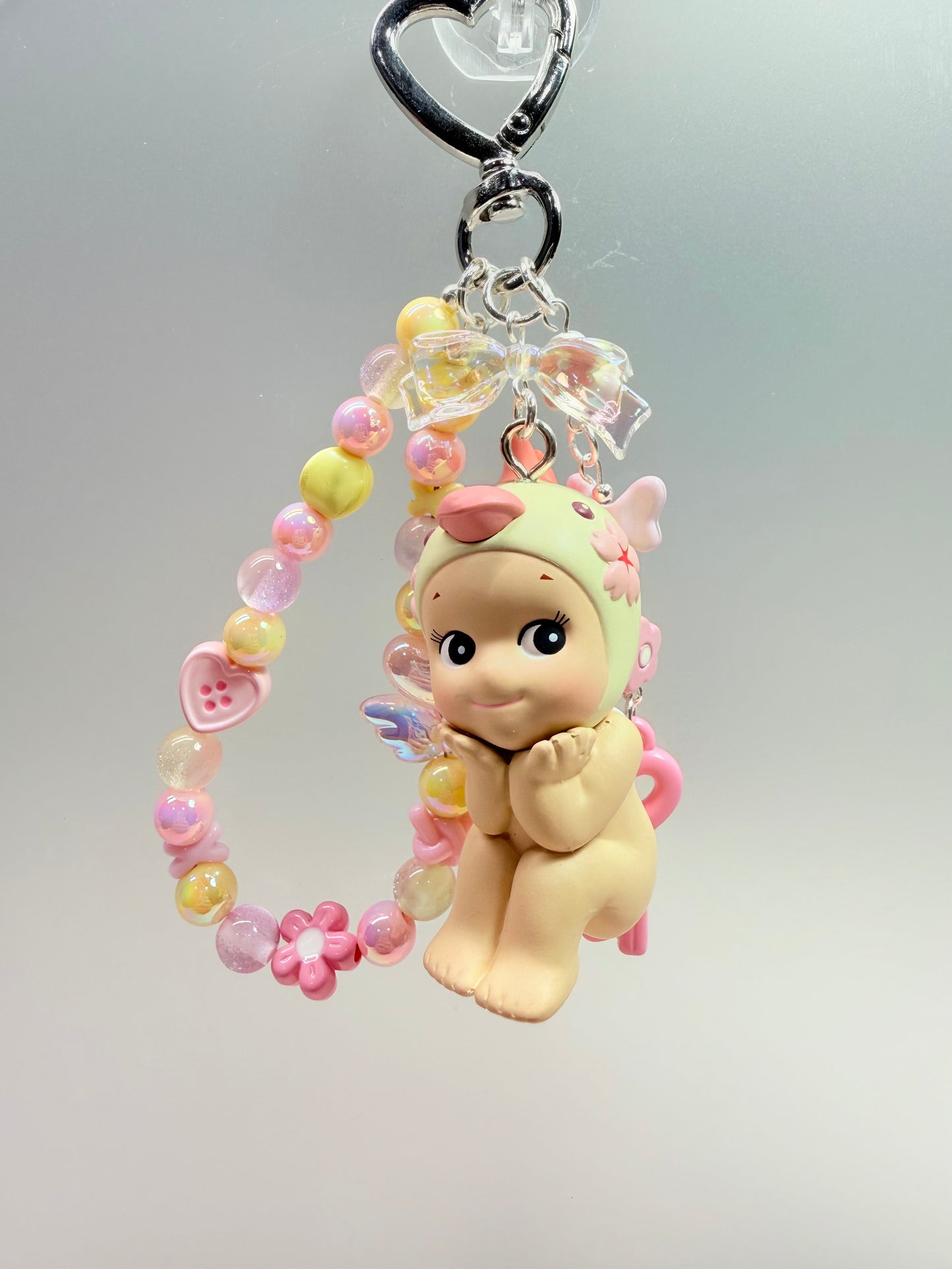 Sonny Angel bag charm – Cherry Blossom Parrot