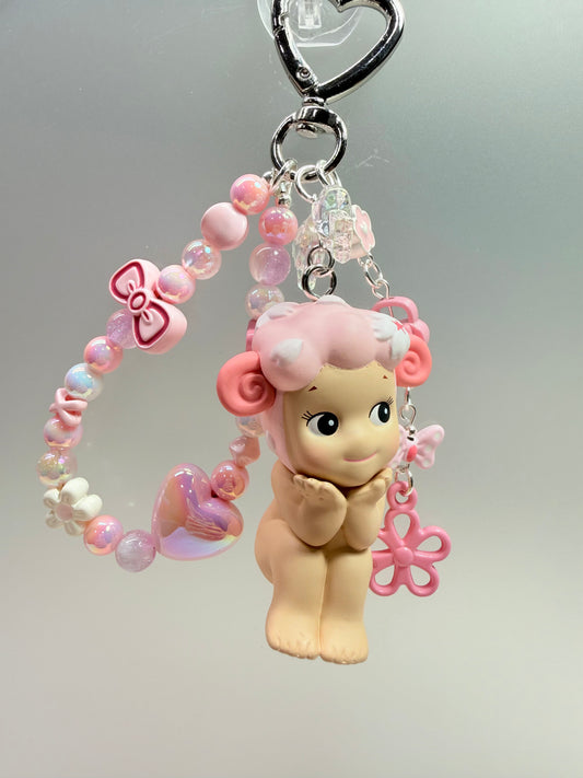 Sonny Angel bag charm – Cherry Blossom Sheep