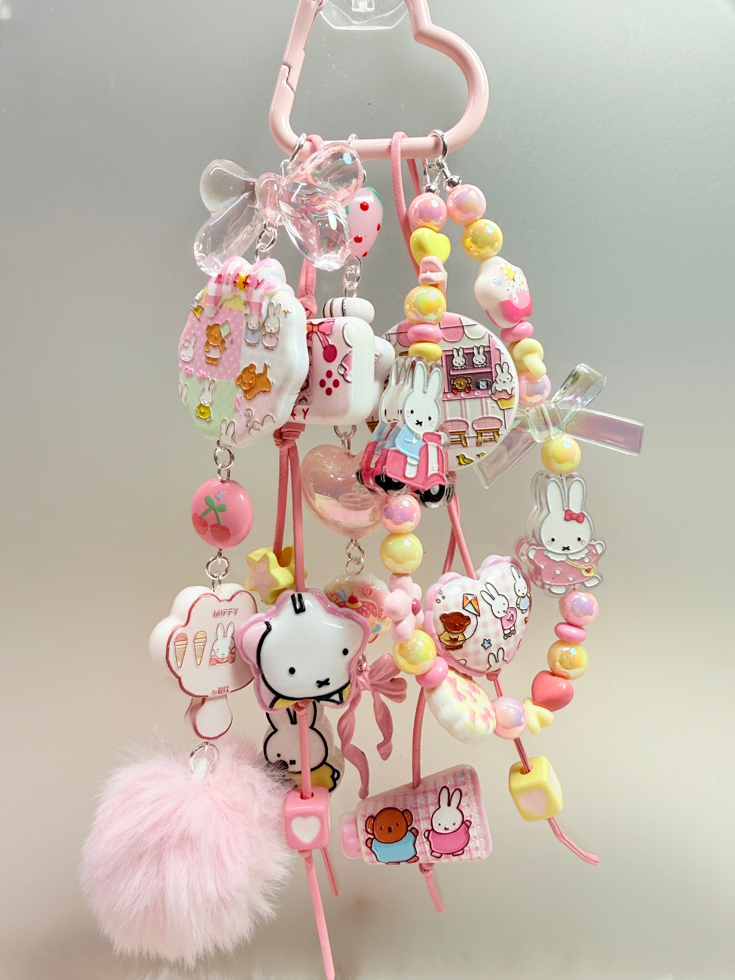 Miffy bag charm stack