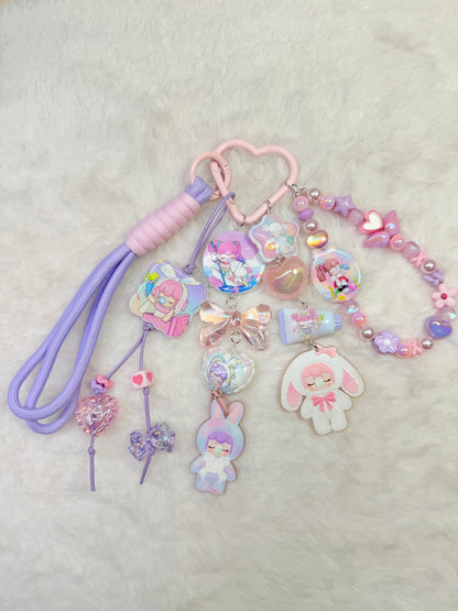 Nanci bag charm stack