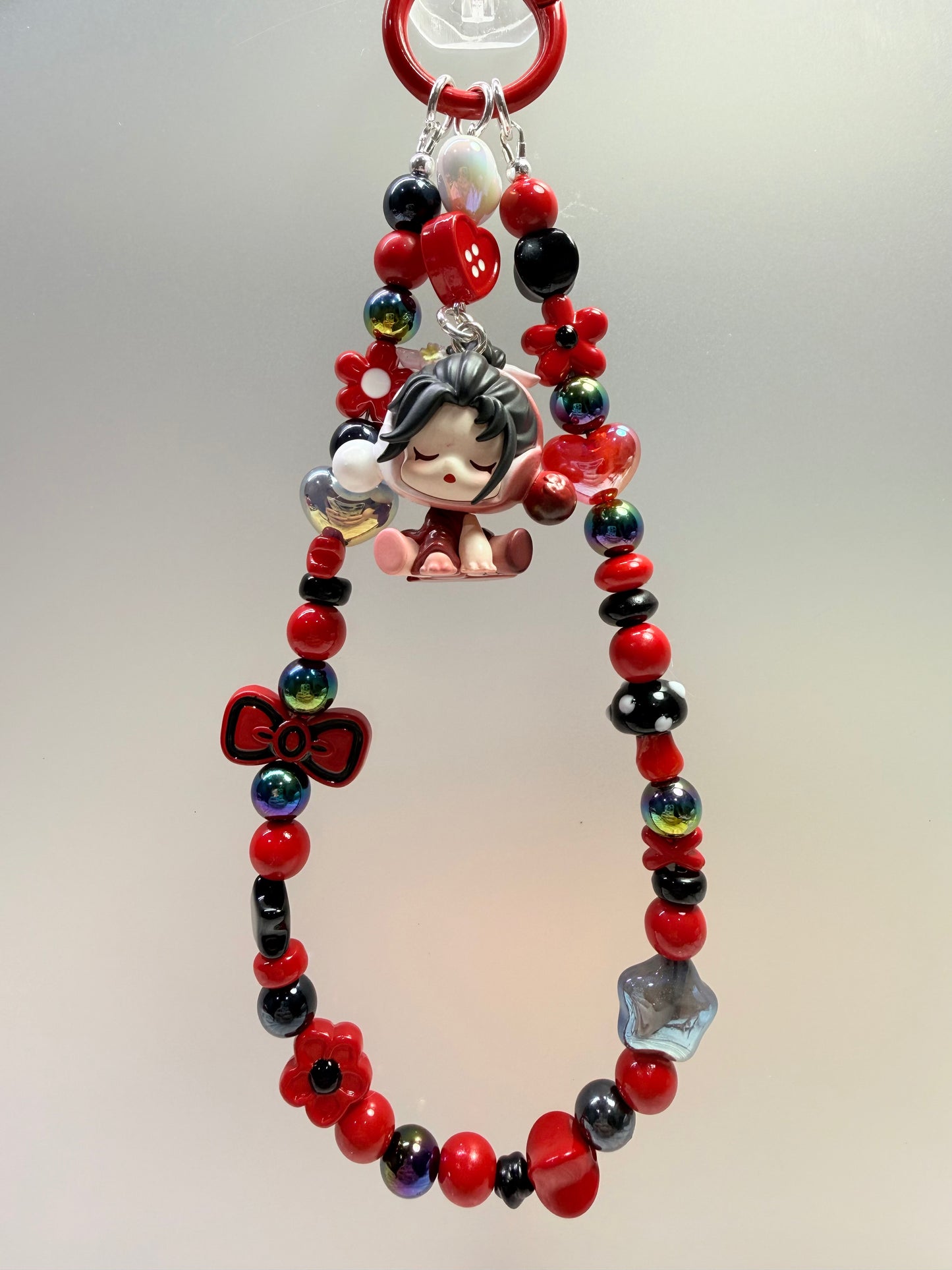 Skull Panda dainty charm strap