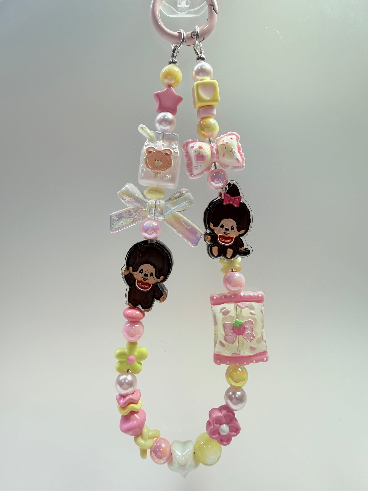 Monchhichi phone charm strap