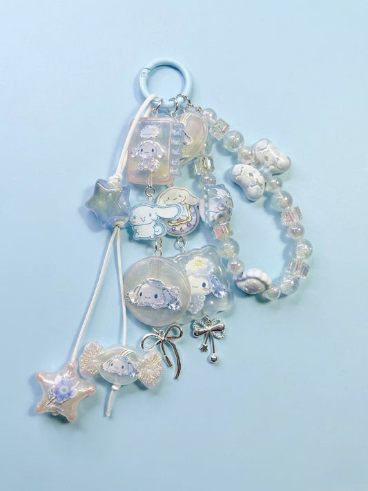 Cinnamoroll bag charm stack