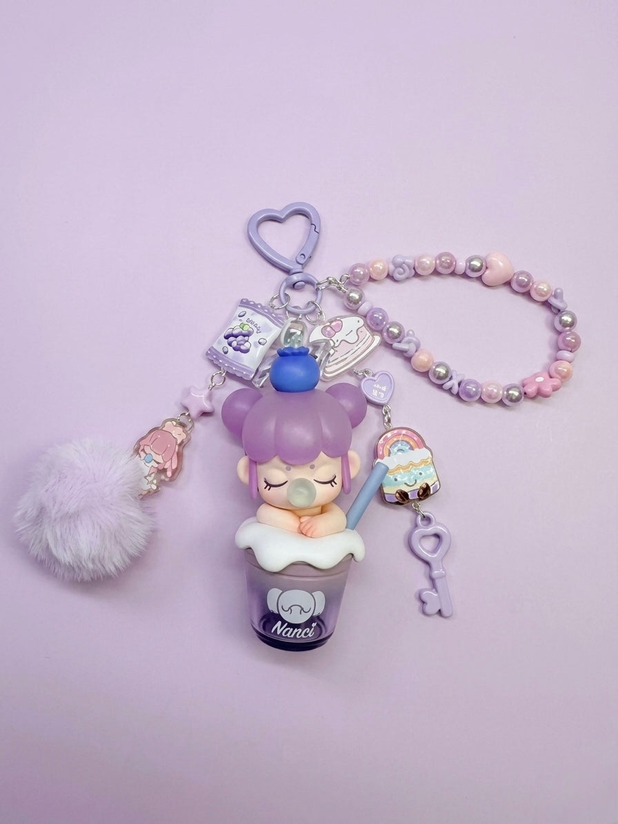 Baby Nanci Milk Tea bag charm