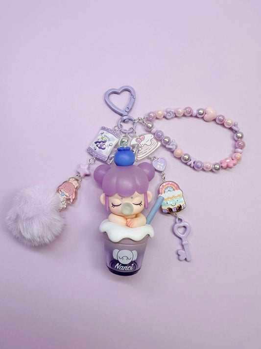 Baby Nanci Milk Tea bag charm