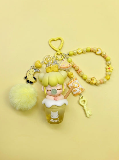 Baby Nanci Milk Tea bag charm