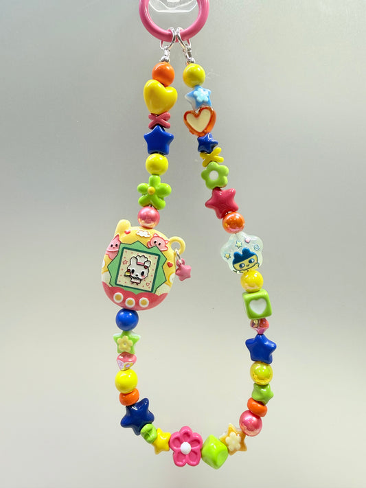 Tamagotchi phone charm strap