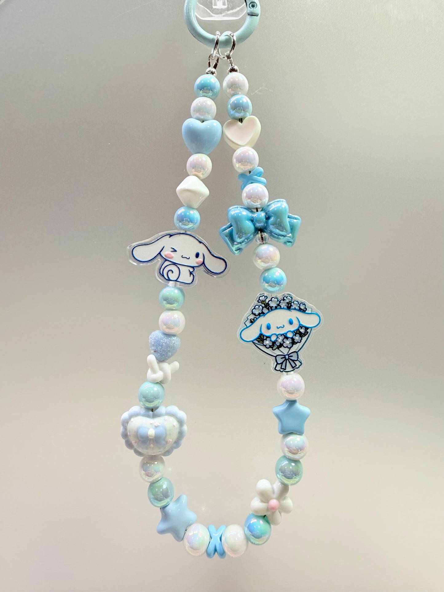 Cinnamoroll blue phone charm strap