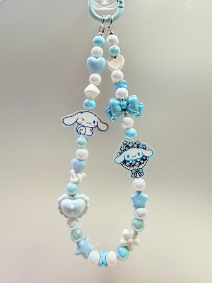 Cinnamoroll blue phone charm strap