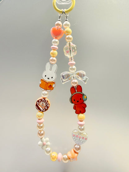 Miffy & Melanie phone charm strap