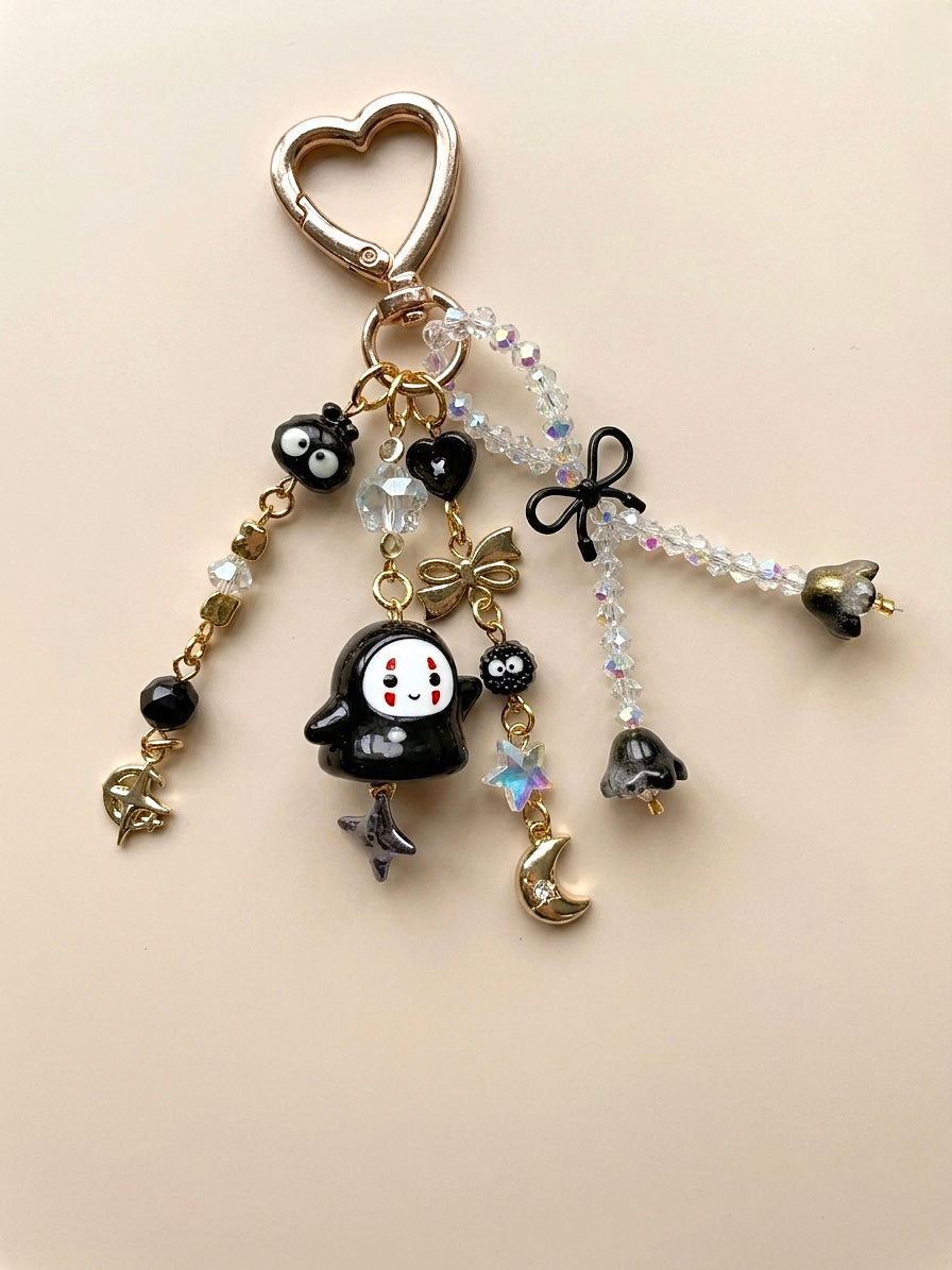 No-Face mini dangle bag charm