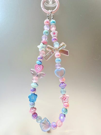 Dainty pastel mermaid phone charm