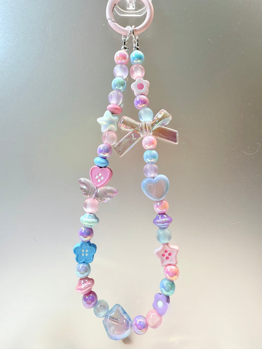 Dainty pastel mermaid phone charm