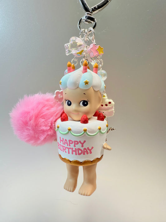 Sonny Angel bag charm – Birthday Gift White Cake