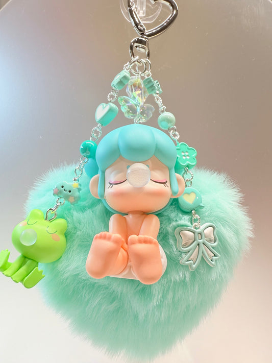 Baby Nanci bag charm – Teal