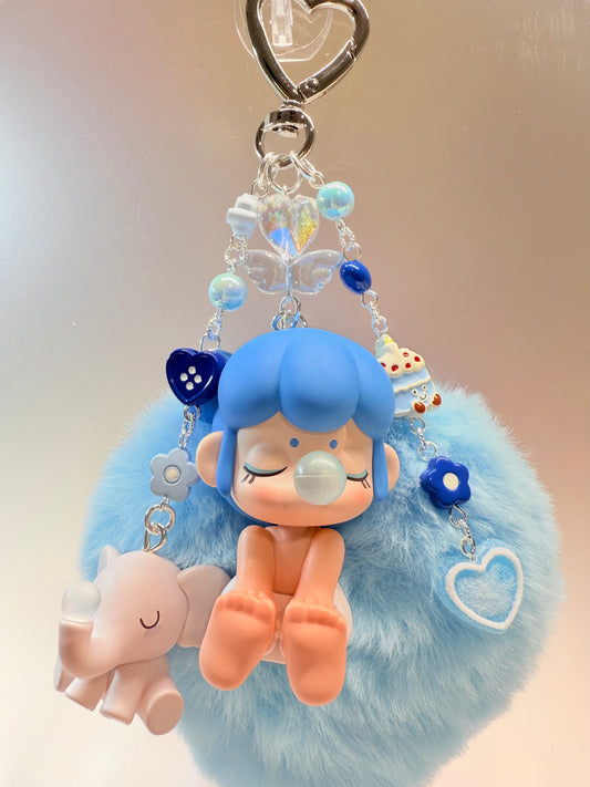 Baby Nanci bag charm – Blue