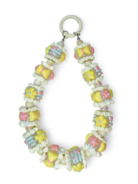 Pastel full handpainted bag charm