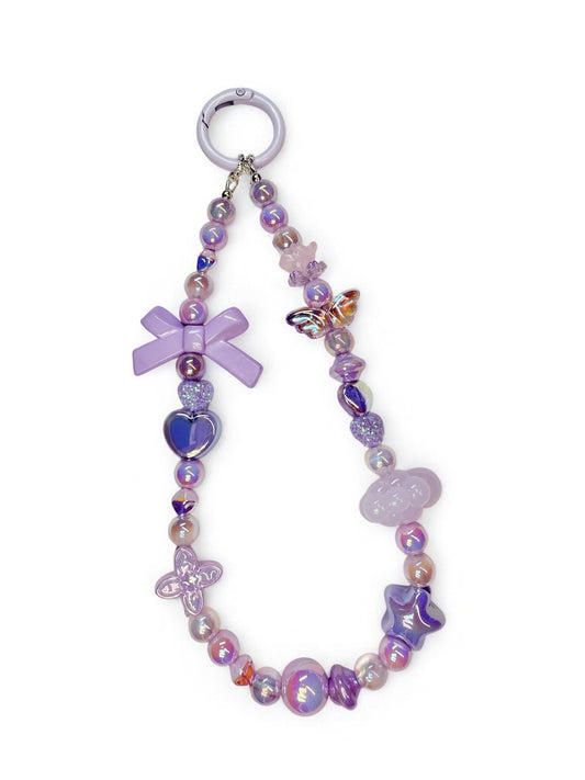 Dainty purple phone charm