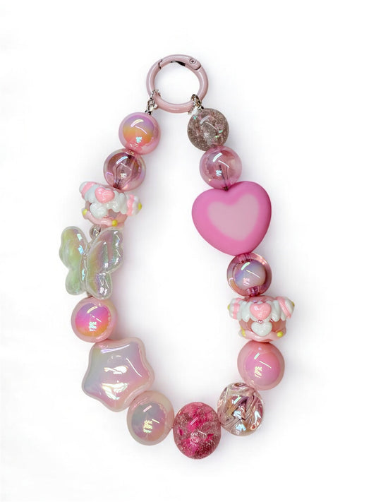 Chonky pink bag charm