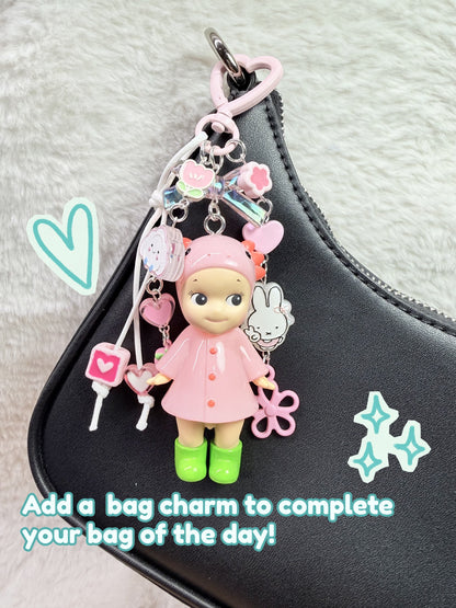 No-Face mini dangle bag charm